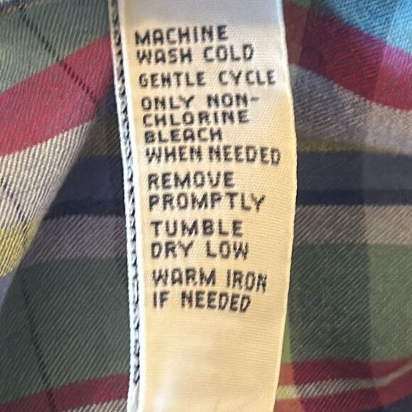 Ralph Lauren Mens Custom Fit Blue Yellow  Plaid Shirt  Button Down Shirt XL - Picture 7 of 7